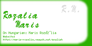 rozalia maris business card